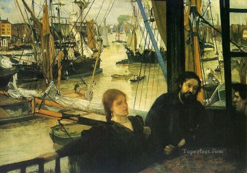  whistler pintura art%c3%adstica - Wapping sobre el Támesis James Abbott McNeill Whistler